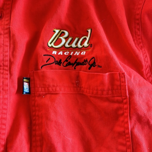 Dale Earnhardt Jr Bud Racing SS Button Down - Picture 2 of 4